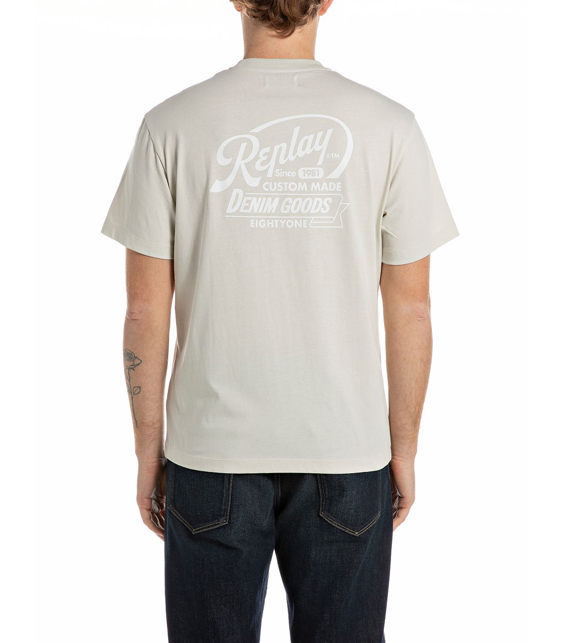 リラックスフィット コットンジャージープリント Tシャツ 詳細画像 アイスグレー 2